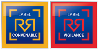 Mini label Convenable et label Vigilance Carre Expert Auto